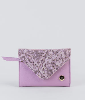 Triangle Top Wallet Baranoa - Purple & print